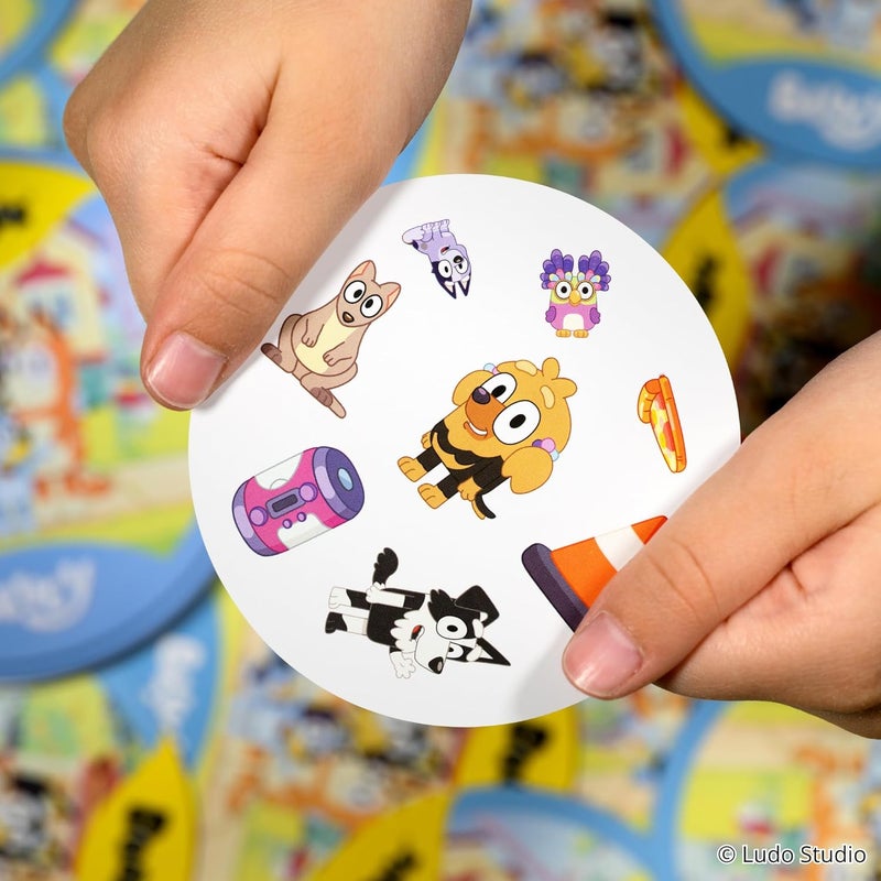 Asmodee Spot It! Bluey Card Game - Fast-Paced Matching Game Featuring Bluey & Friends, Fun for Family, Kids & Adults, Ages 4+, 2-8 Players, 15 Minute Playtime - Image 3